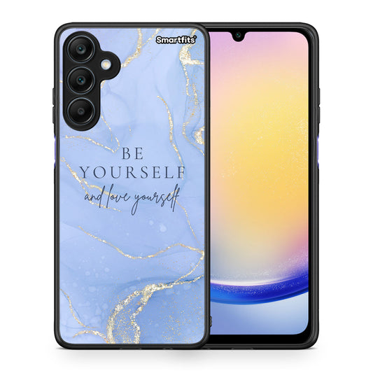 Θήκη Samsung Galaxy A25 5G Be Yourself από τη Smartfits με σχέδιο στο πίσω μέρος και μαύρο περίβλημα | Samsung Galaxy A25 5G Be Yourself case with colorful back and black bezels