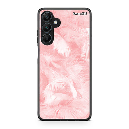 33 - Samsung Galaxy A25 5G Pink Feather Boho case, cover, bumper