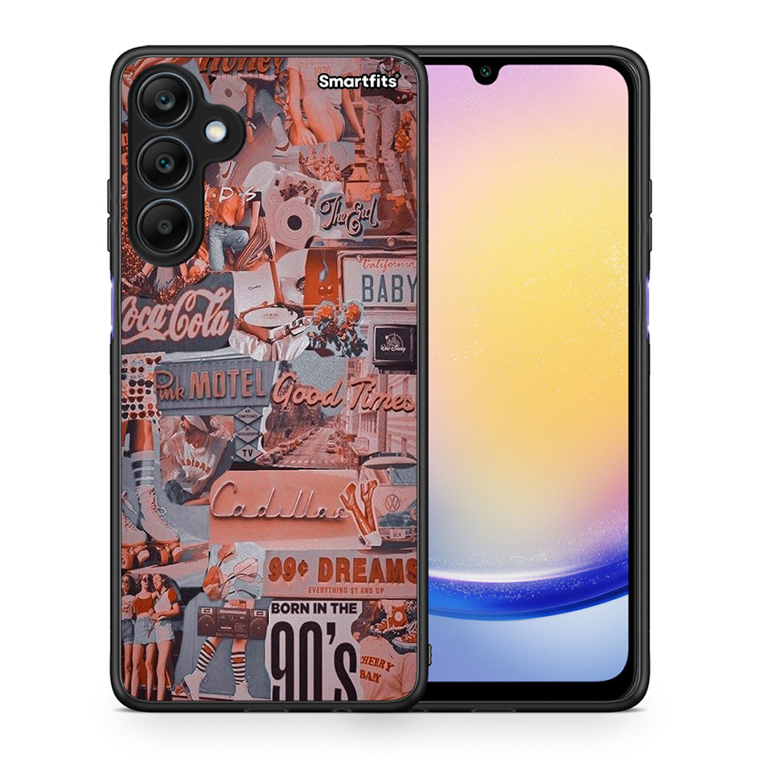 Θήκη Samsung Galaxy A25 5G Born In 90s από τη Smartfits με σχέδιο στο πίσω μέρος και μαύρο περίβλημα | Samsung Galaxy A25 5G Born In 90s case with colorful back and black bezels