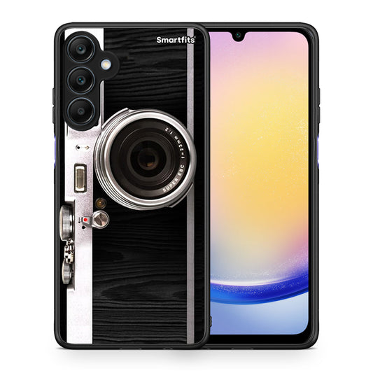 Θήκη Samsung Galaxy A25 5G Emily In Paris από τη Smartfits με σχέδιο στο πίσω μέρος και μαύρο περίβλημα | Samsung Galaxy A25 5G Emily In Paris case with colorful back and black bezels