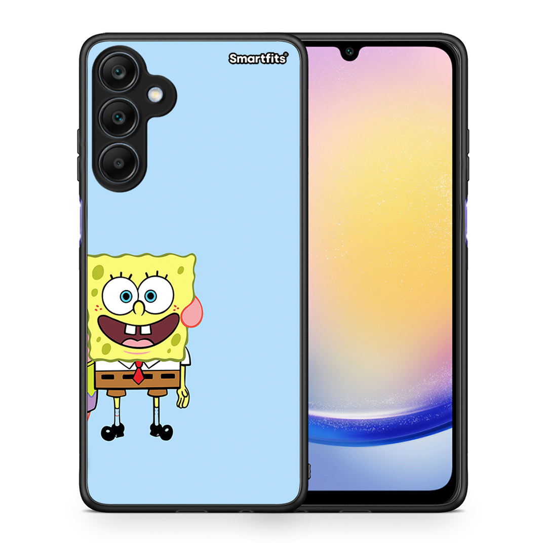 Θήκη Samsung Galaxy A25 5G Friends Bob από τη Smartfits με σχέδιο στο πίσω μέρος και μαύρο περίβλημα | Samsung Galaxy A25 5G Friends Bob case with colorful back and black bezels