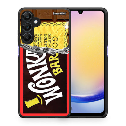 Θήκη Samsung Galaxy A25 5G Golden Ticket από τη Smartfits με σχέδιο στο πίσω μέρος και μαύρο περίβλημα | Samsung Galaxy A25 5G Golden Ticket case with colorful back and black bezels