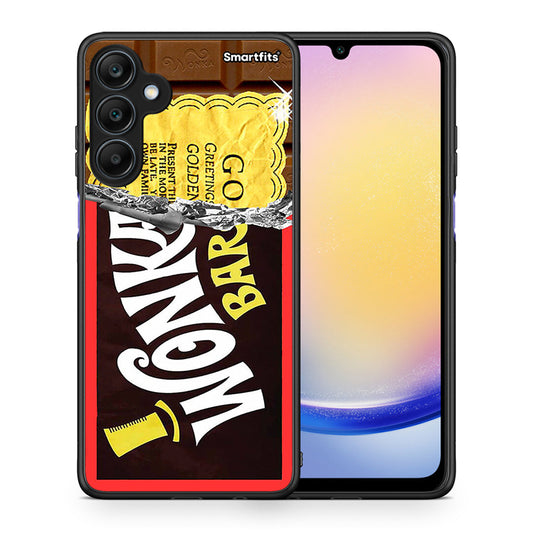 Θήκη Samsung Galaxy A25 5G Golden Ticket από τη Smartfits με σχέδιο στο πίσω μέρος και μαύρο περίβλημα | Samsung Galaxy A25 5G Golden Ticket case with colorful back and black bezels