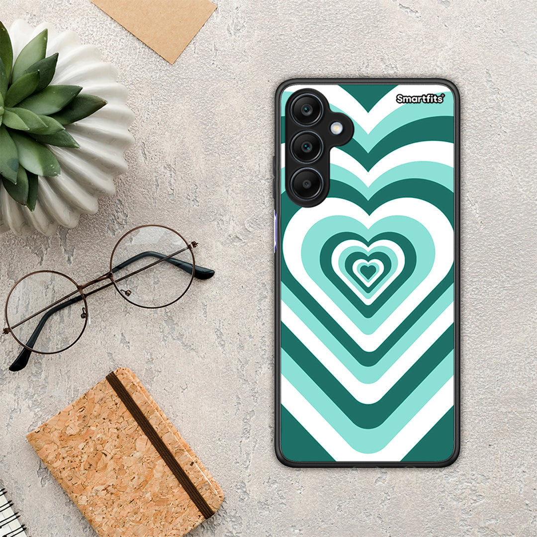 Samsung Galaxy A25 5G Green Hearts Smartfits samsung-galaxy-a25-5g-green-hearts-smartfits
