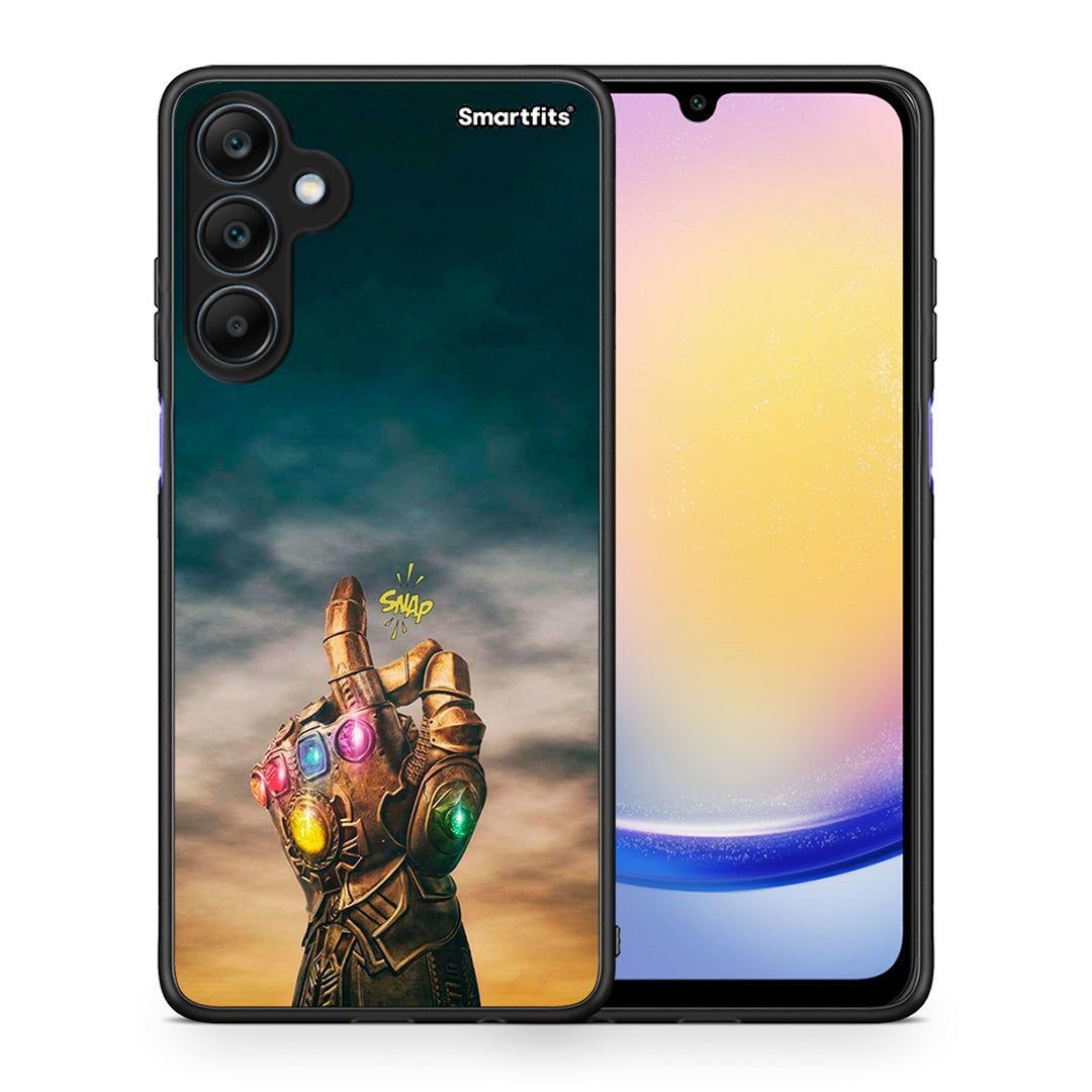 Θήκη Samsung Galaxy A25 5G Infinity Snap από τη Smartfits με σχέδιο στο πίσω μέρος και μαύρο περίβλημα | Samsung Galaxy A25 5G Infinity Snap case with colorful back and black bezels