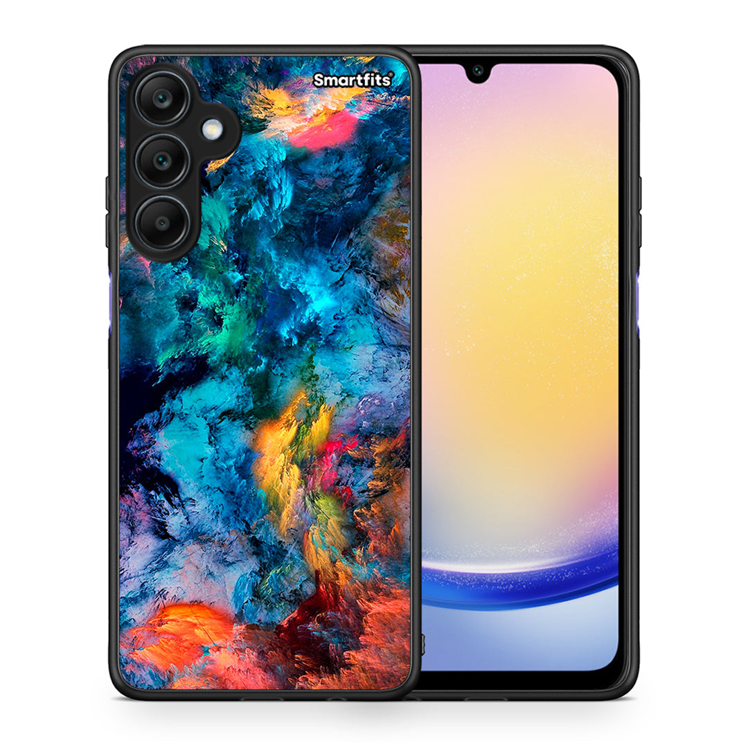 Θήκη Samsung Galaxy A25 5G Crayola Paint από τη Smartfits με σχέδιο στο πίσω μέρος και μαύρο περίβλημα | Samsung Galaxy A25 5G Crayola Paint case with colorful back and black bezels