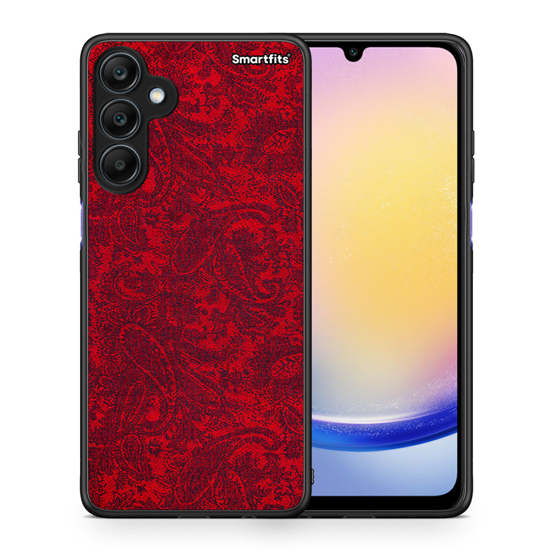 Θήκη Samsung Galaxy A25 5G Paisley Cashmere από τη Smartfits με σχέδιο στο πίσω μέρος και μαύρο περίβλημα | Samsung Galaxy A25 5G Paisley Cashmere case with colorful back and black bezels