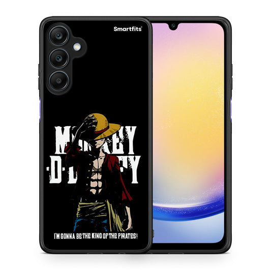 Θήκη Samsung Galaxy A25 5G Pirate King από τη Smartfits με σχέδιο στο πίσω μέρος και μαύρο περίβλημα | Samsung Galaxy A25 5G Pirate King case with colorful back and black bezels