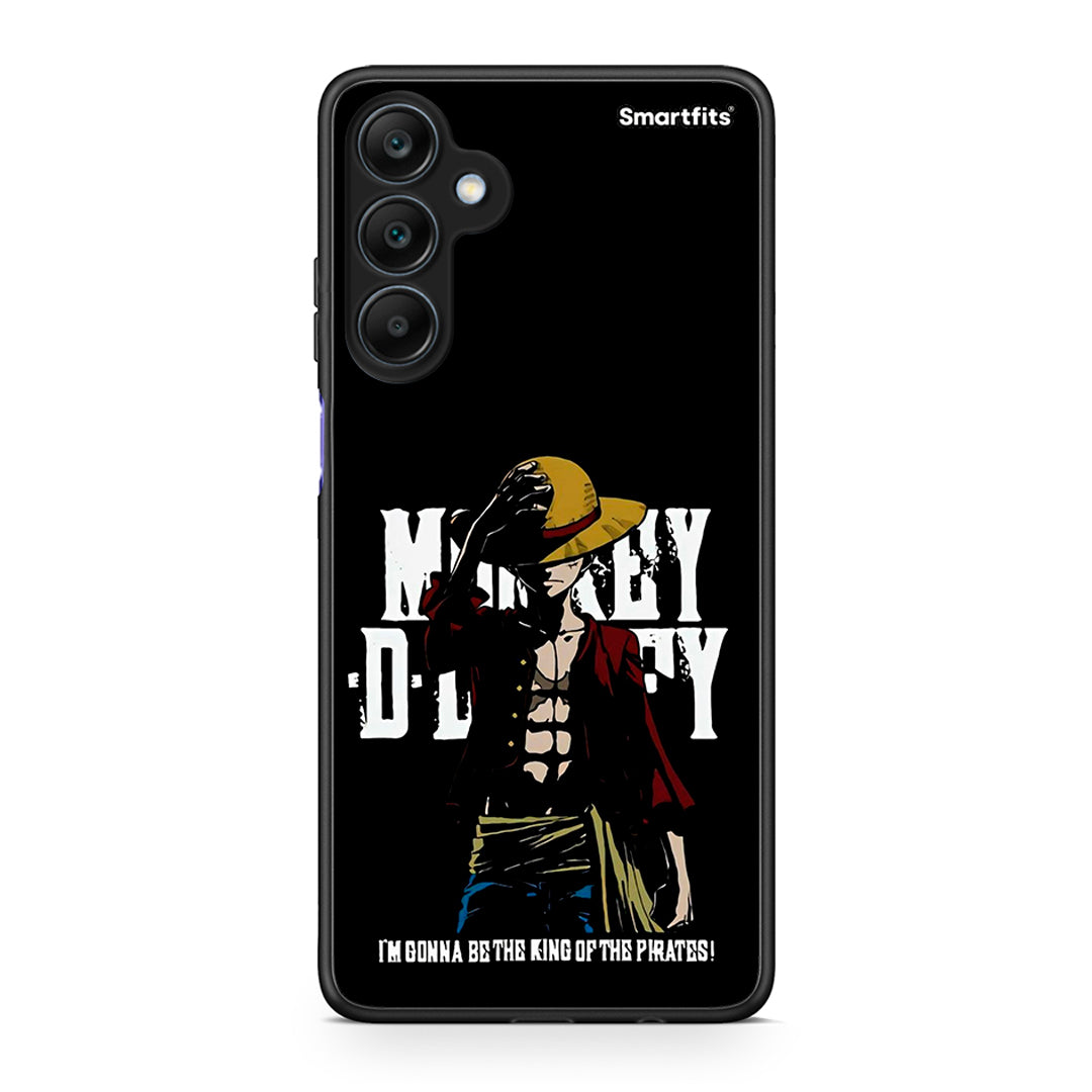 Samsung Galaxy A25 5G Pirate King θήκη από τη Smartfits με σχέδιο στο πίσω μέρος και μαύρο περίβλημα | Smartphone case with colorful back and black bezels by Smartfits
