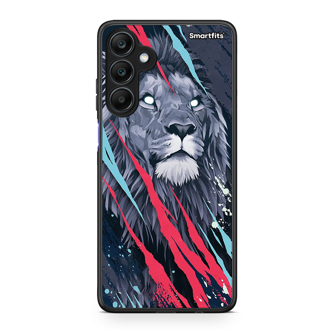 4 - Samsung Galaxy A25 5G Lion Designer PopArt case, cover, bumper