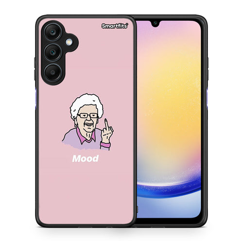 Θήκη Samsung Galaxy A25 5G Mood PopArt από τη Smartfits με σχέδιο στο πίσω μέρος και μαύρο περίβλημα | Samsung Galaxy A25 5G Mood PopArt case with colorful back and black bezels