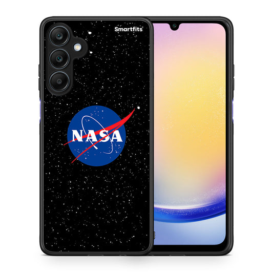 Θήκη Samsung Galaxy A25 5G NASA PopArt από τη Smartfits με σχέδιο στο πίσω μέρος και μαύρο περίβλημα | Samsung Galaxy A25 5G NASA PopArt case with colorful back and black bezels