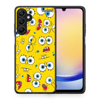 Thumbnail for Θήκη Samsung Galaxy A25 5G Sponge PopArt από τη Smartfits με σχέδιο στο πίσω μέρος και μαύρο περίβλημα | Samsung Galaxy A25 5G Sponge PopArt case with colorful back and black bezels