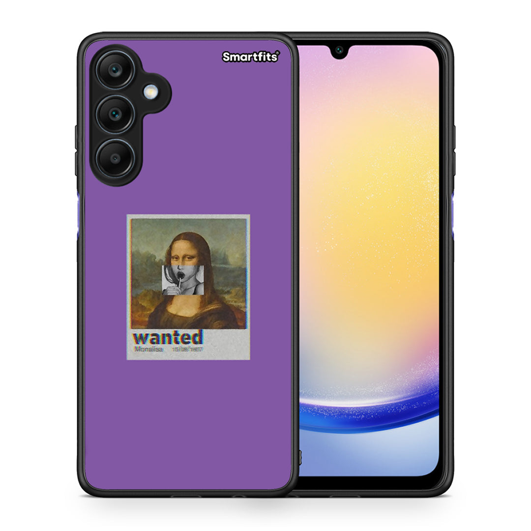 Θήκη Samsung Galaxy A25 5G Monalisa Popart από τη Smartfits με σχέδιο στο πίσω μέρος και μαύρο περίβλημα | Samsung Galaxy A25 5G Monalisa Popart case with colorful back and black bezels