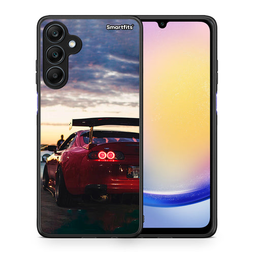 Θήκη Samsung Galaxy A25 5G Racing Supra από τη Smartfits με σχέδιο στο πίσω μέρος και μαύρο περίβλημα | Samsung Galaxy A25 5G Racing Supra case with colorful back and black bezels