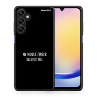 Thumbnail for Θήκη Samsung Galaxy A25 5G Salute από τη Smartfits με σχέδιο στο πίσω μέρος και μαύρο περίβλημα | Samsung Galaxy A25 5G Salute case with colorful back and black bezels