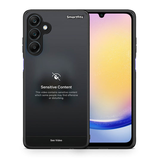Θήκη Samsung Galaxy A25 5G Sensitive Content από τη Smartfits με σχέδιο στο πίσω μέρος και μαύρο περίβλημα | Samsung Galaxy A25 5G Sensitive Content case with colorful back and black bezels