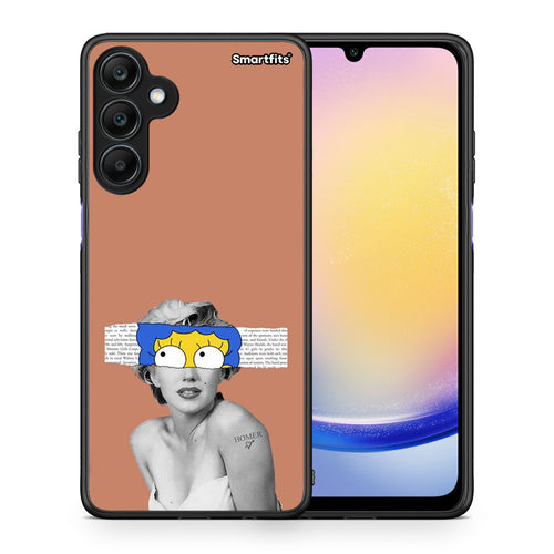 Θήκη Samsung Galaxy A25 5G Sim Merilyn από τη Smartfits με σχέδιο στο πίσω μέρος και μαύρο περίβλημα | Samsung Galaxy A25 5G Sim Merilyn case with colorful back and black bezels