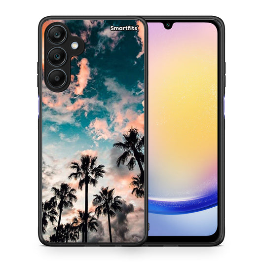 Θήκη Samsung Galaxy A25 5G Sky Summer από τη Smartfits με σχέδιο στο πίσω μέρος και μαύρο περίβλημα | Samsung Galaxy A25 5G Sky Summer case with colorful back and black bezels