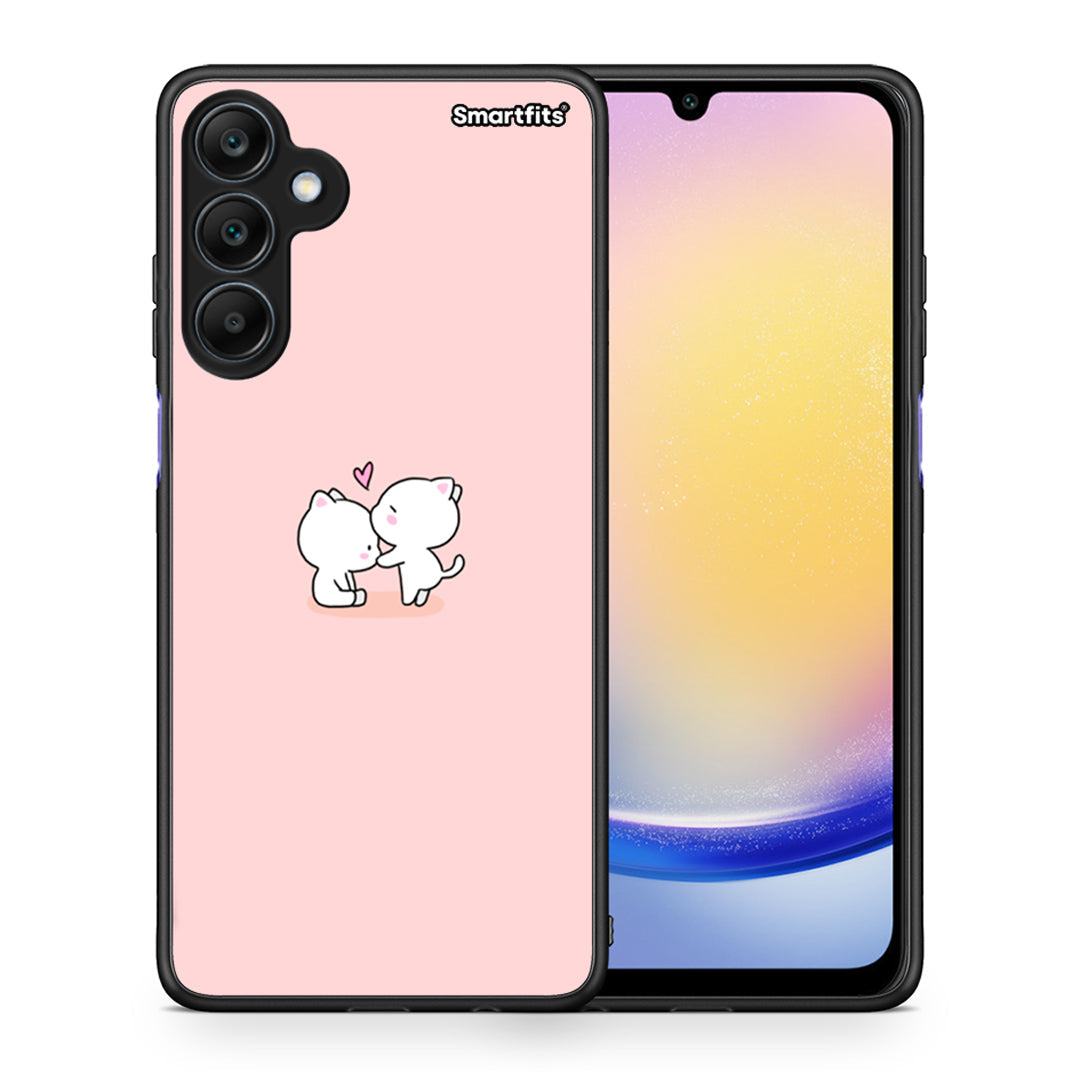 Θήκη Samsung Galaxy A25 5G Love Valentine από τη Smartfits με σχέδιο στο πίσω μέρος και μαύρο περίβλημα | Samsung Galaxy A25 5G Love Valentine case with colorful back and black bezels