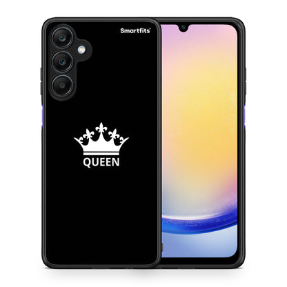 Θήκη Samsung Galaxy A25 5G Queen Valentine από τη Smartfits με σχέδιο στο πίσω μέρος και μαύρο περίβλημα | Samsung Galaxy A25 5G Queen Valentine case with colorful back and black bezels