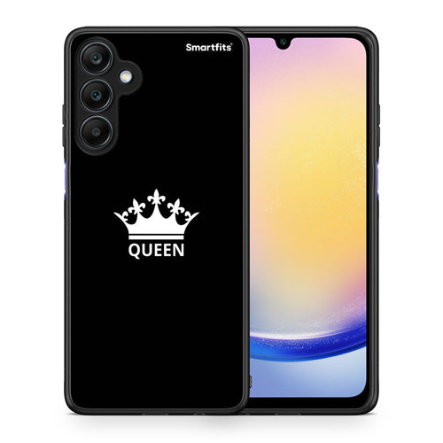Θήκη Samsung Galaxy A25 5G Queen Valentine από τη Smartfits με σχέδιο στο πίσω μέρος και μαύρο περίβλημα | Samsung Galaxy A25 5G Queen Valentine case with colorful back and black bezels