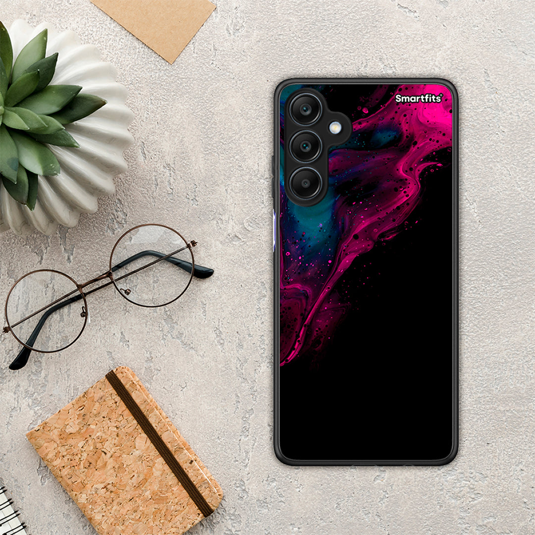 Watercolor Pink Black - Samsung Galaxy A25 5G θήκη