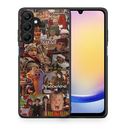 Θήκη Samsung Galaxy A25 5G Xmas Wishes από τη Smartfits με σχέδιο στο πίσω μέρος και μαύρο περίβλημα | Samsung Galaxy A25 5G Xmas Wishes case with colorful back and black bezels