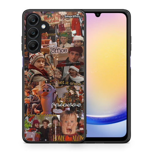 Θήκη Samsung Galaxy A25 5G Xmas Wishes από τη Smartfits με σχέδιο στο πίσω μέρος και μαύρο περίβλημα | Samsung Galaxy A25 5G Xmas Wishes case with colorful back and black bezels