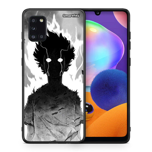 Θήκη Samsung Galaxy A31 Anime Boy από τη Smartfits με σχέδιο στο πίσω μέρος και μαύρο περίβλημα | Samsung Galaxy A31 Anime Boy case with colorful back and black bezels