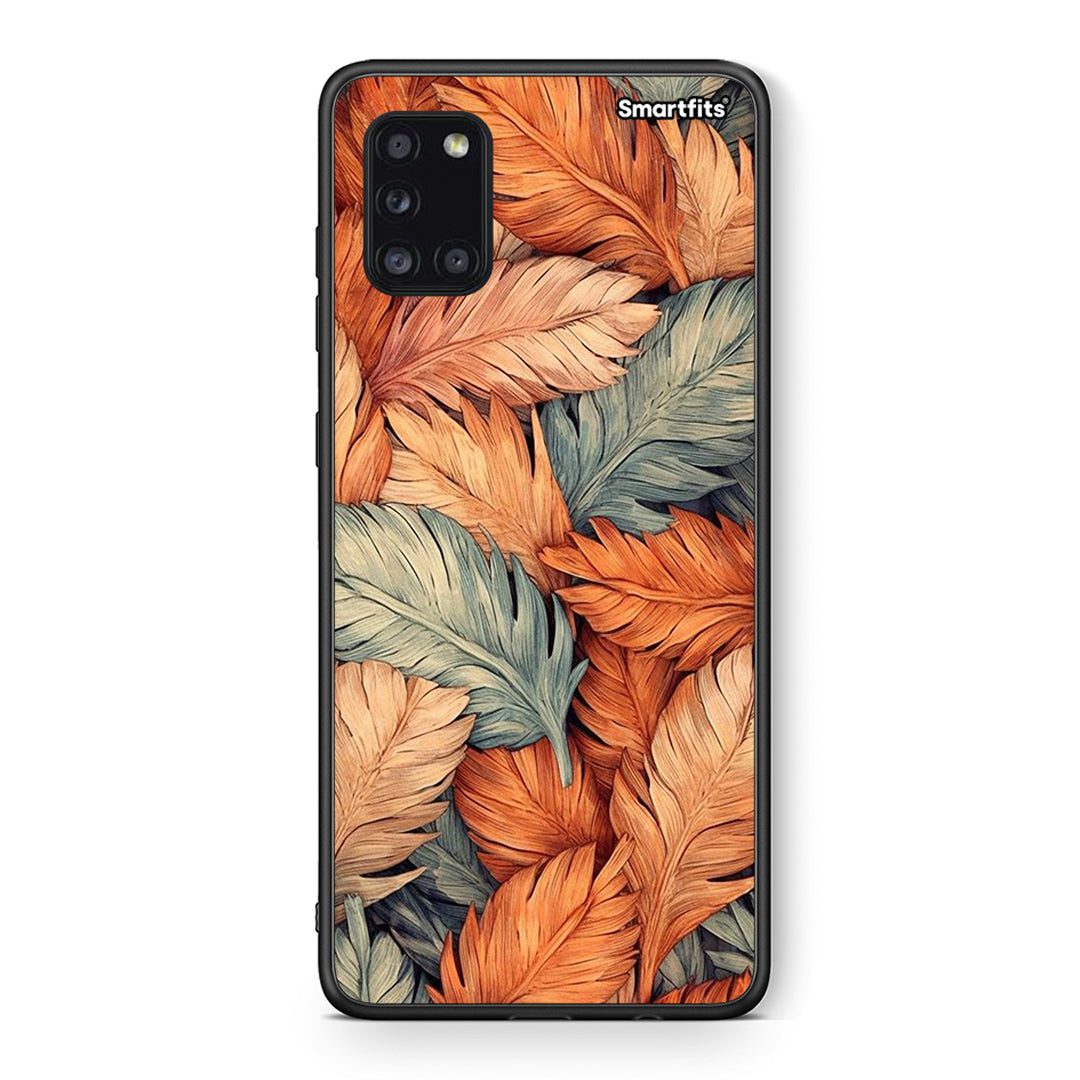 Θήκη Samsung Galaxy A31 Autumn Leaves από τη Smartfits με σχέδιο στο πίσω μέρος και μαύρο περίβλημα | Samsung Galaxy A31 Autumn Leaves case with colorful back and black bezels