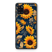 Thumbnail for Θήκη Samsung Galaxy A31 Autumn Sunflowers από τη Smartfits με σχέδιο στο πίσω μέρος και μαύρο περίβλημα | Samsung Galaxy A31 Autumn Sunflowers case with colorful back and black bezels