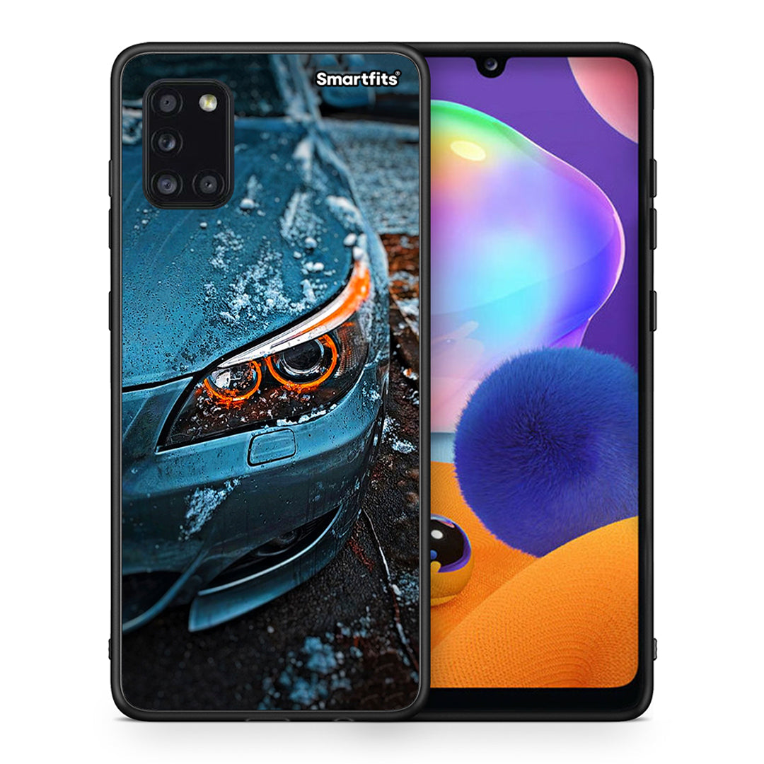 Θήκη Samsung Galaxy A31 Bmw E60 από τη Smartfits με σχέδιο στο πίσω μέρος και μαύρο περίβλημα | Samsung Galaxy A31 Bmw E60 case with colorful back and black bezels