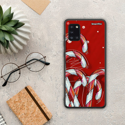 Candy Cane - Samsung Galaxy A31 θήκη