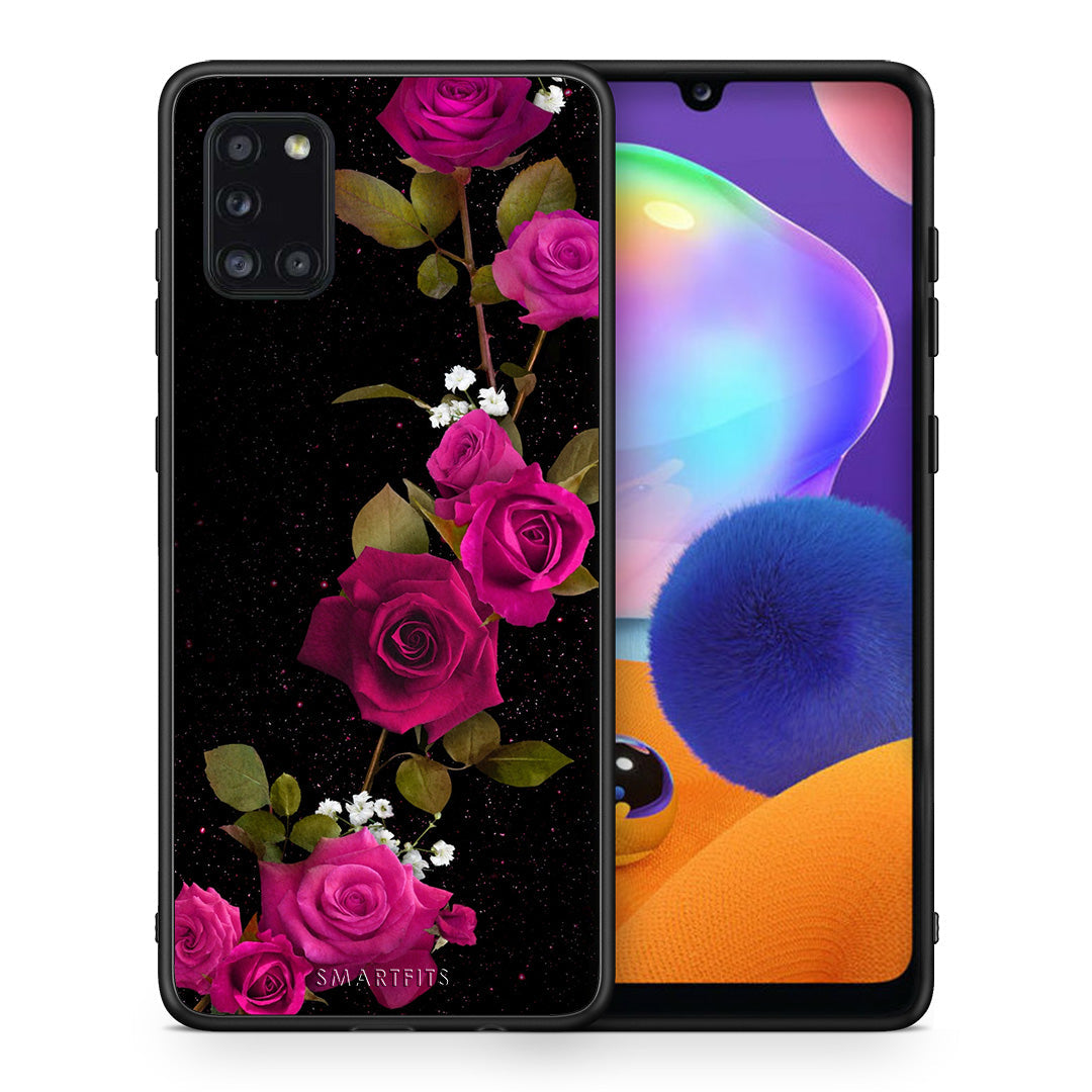 Flower Red Roses - Samsung Galaxy A31 θήκη