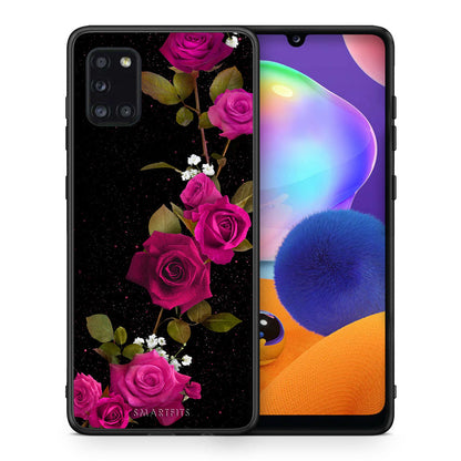 Flower Red Roses - Samsung Galaxy A31 θήκη