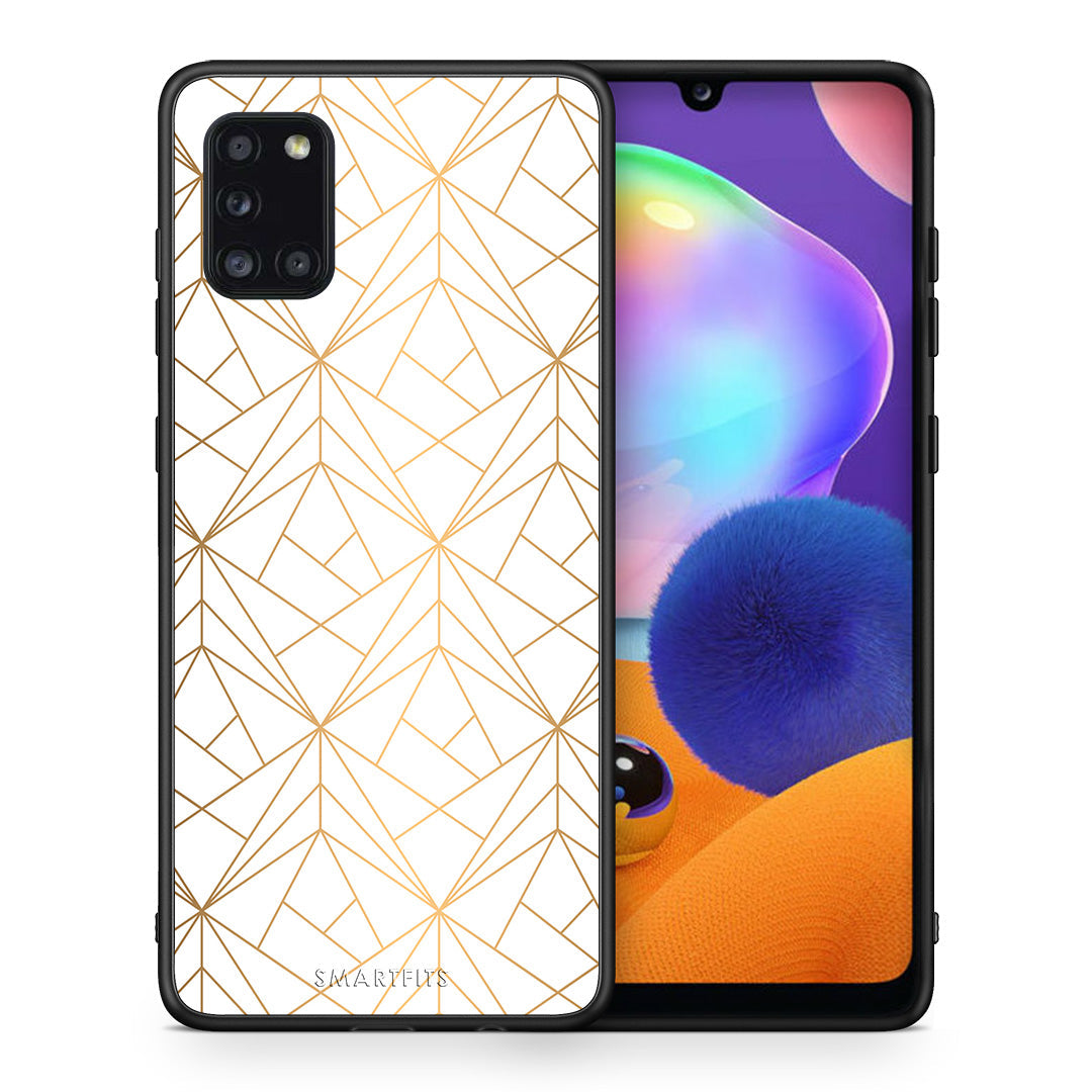 Geometric Luxury White - Samsung Galaxy A31 θήκη