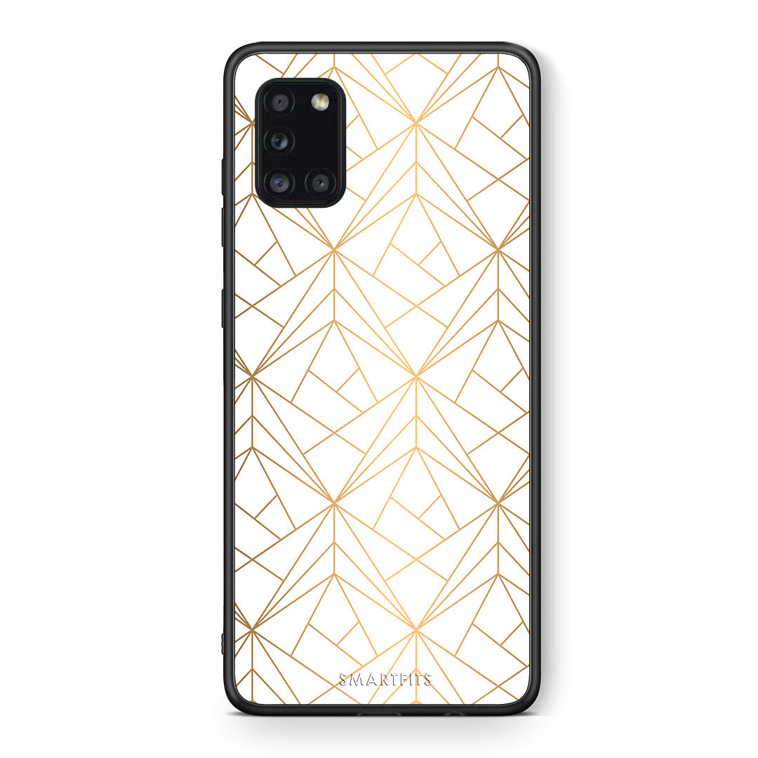 Geometric Luxury White - Samsung Galaxy A31 θήκη