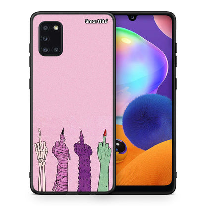 Θήκη Samsung Galaxy A31 Halloween Be A Lady από τη Smartfits με σχέδιο στο πίσω μέρος και μαύρο περίβλημα | Samsung Galaxy A31 Halloween Be A Lady case with colorful back and black bezels