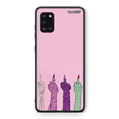 Θήκη Samsung Galaxy A31 Halloween Be A Lady από τη Smartfits με σχέδιο στο πίσω μέρος και μαύρο περίβλημα | Samsung Galaxy A31 Halloween Be A Lady case with colorful back and black bezels