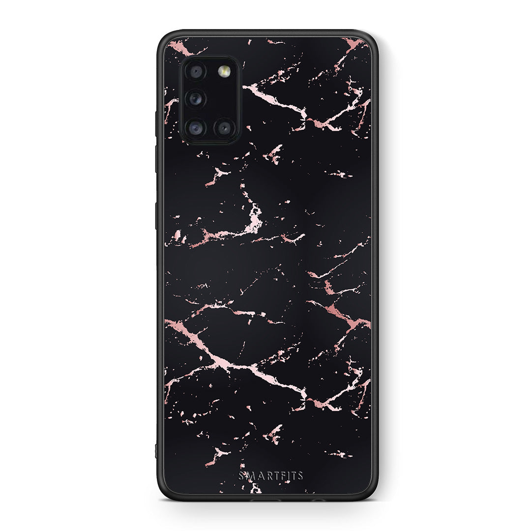 Marble Black Rosegold - Samsung Galaxy A31 θήκη