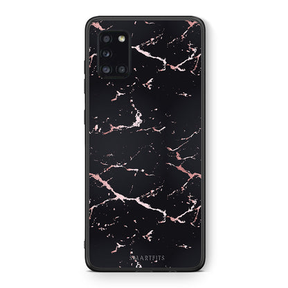 Marble Black Rosegold - Samsung Galaxy A31 θήκη