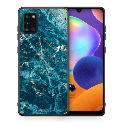 Marble Blue - Samsung Galaxy A31 θήκη