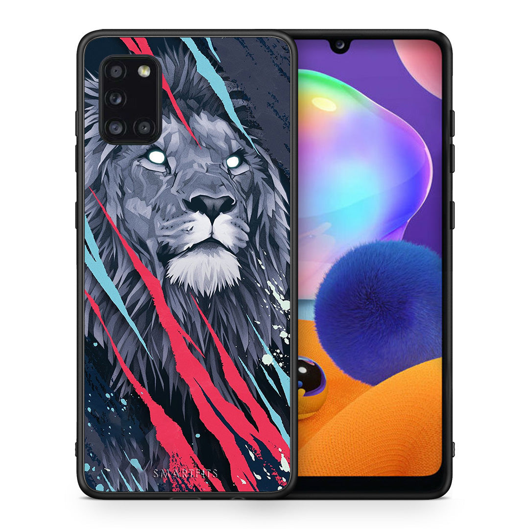 PopArt Lion Designer - Samsung Galaxy A31 θήκη
