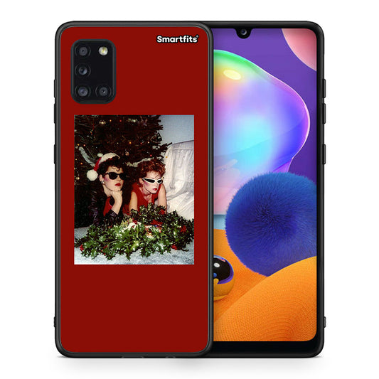 Θήκη Samsung Galaxy A31 Waiting For Xmas από τη Smartfits με σχέδιο στο πίσω μέρος και μαύρο περίβλημα | Samsung Galaxy A31 Waiting For Xmas case with colorful back and black bezels