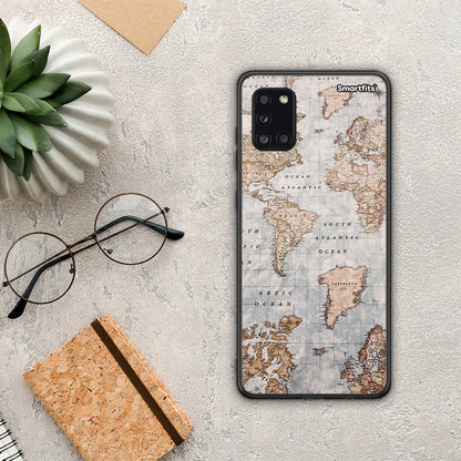 World Map - Samsung Galaxy A31 θήκη
