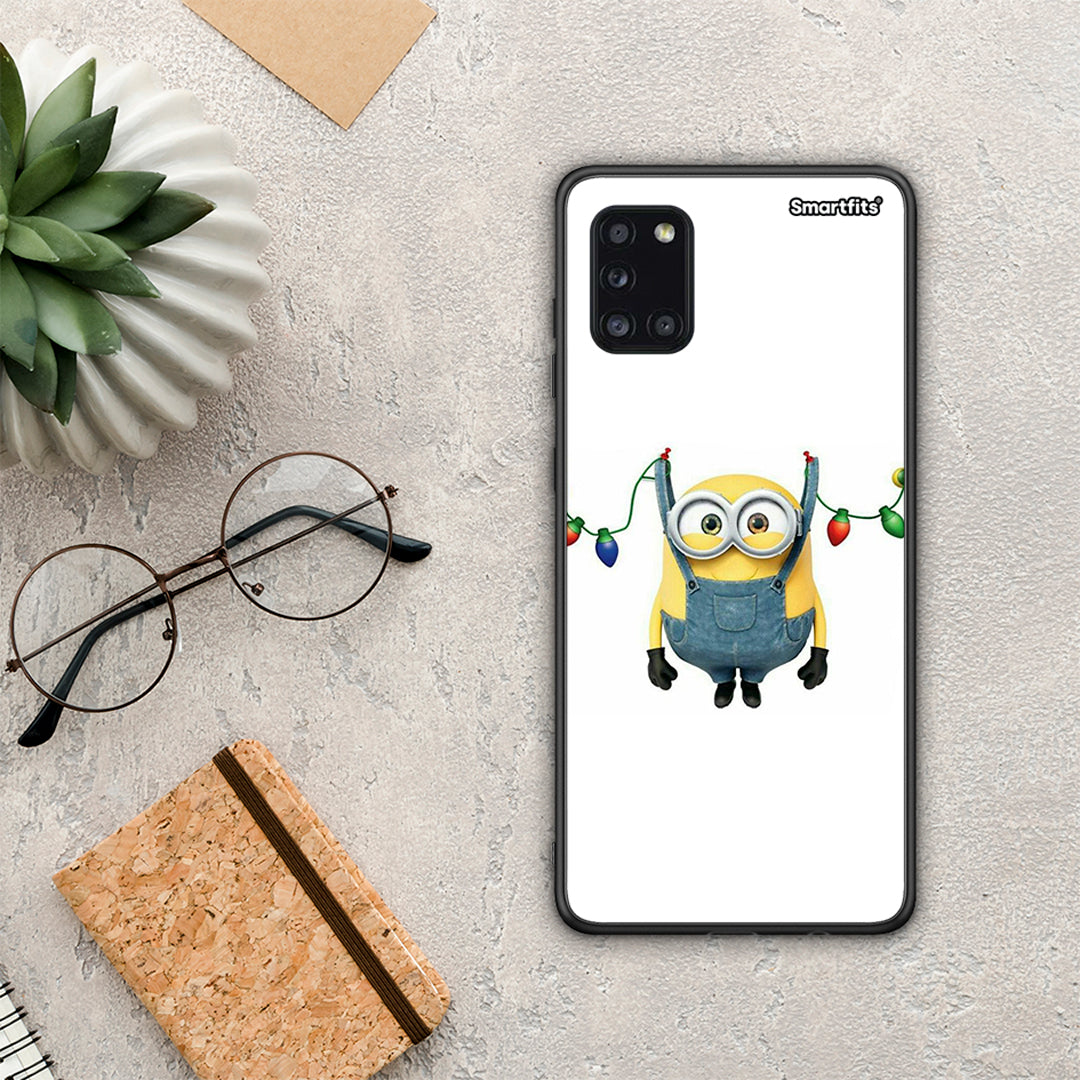Xmas Minion Lights - Samsung Galaxy A31 θήκη