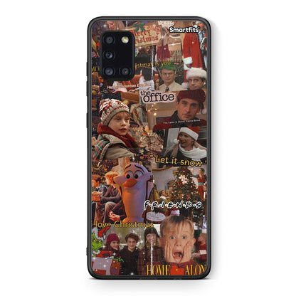 Θήκη Samsung Galaxy A31 Xmas Wishes από τη Smartfits με σχέδιο στο πίσω μέρος και μαύρο περίβλημα | Samsung Galaxy A31 Xmas Wishes case with colorful back and black bezels