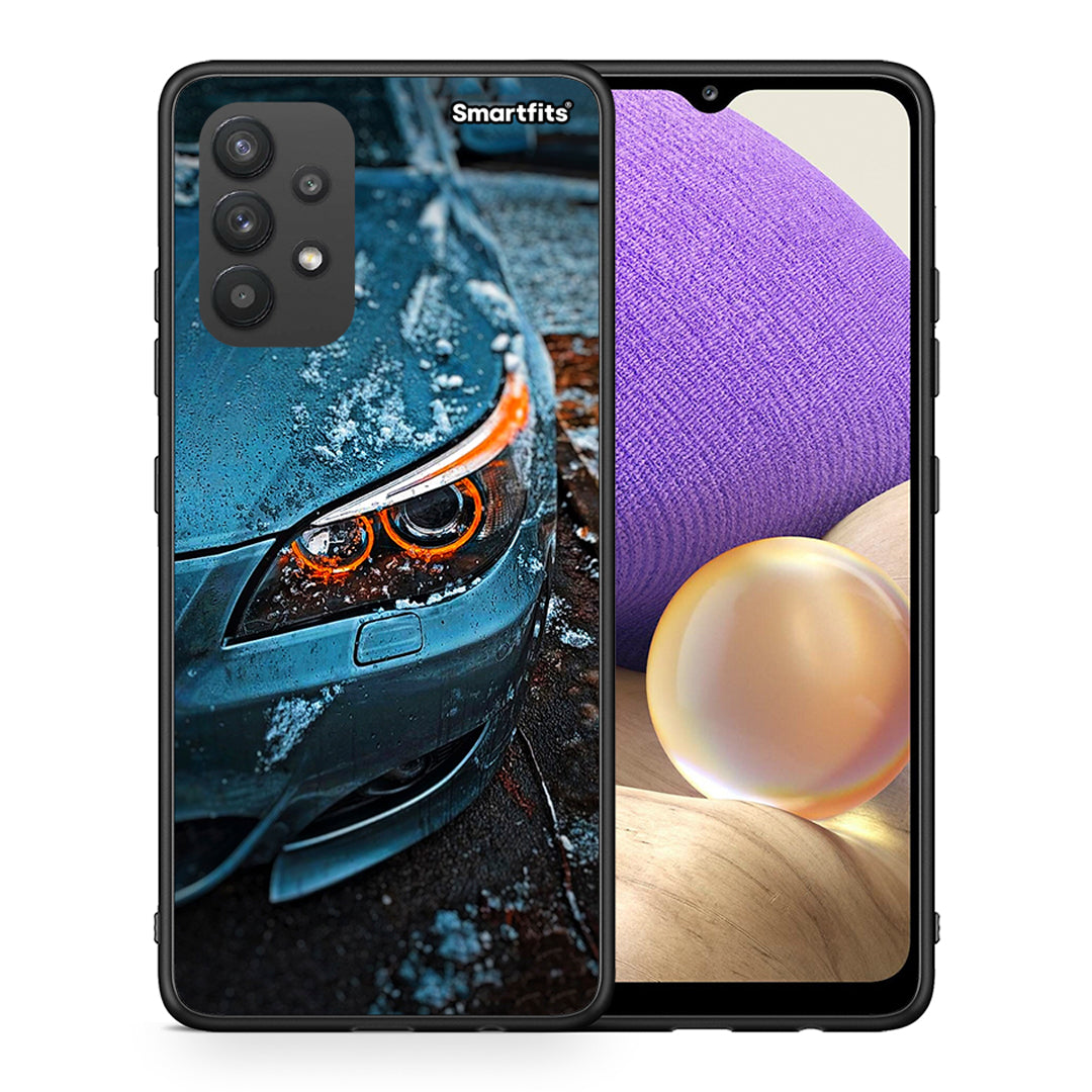 Θήκη Samsung A32 4G Bmw E60 από τη Smartfits με σχέδιο στο πίσω μέρος και μαύρο περίβλημα | Samsung A32 4G Bmw E60 case with colorful back and black bezels
