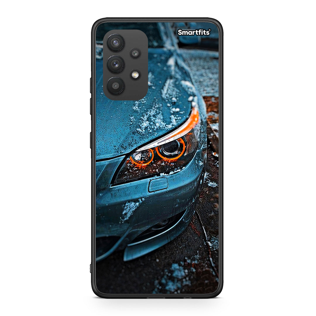 Samsung A32 4G Bmw E60 Θήκη από τη Smartfits με σχέδιο στο πίσω μέρος και μαύρο περίβλημα | Smartphone case with colorful back and black bezels by Smartfits